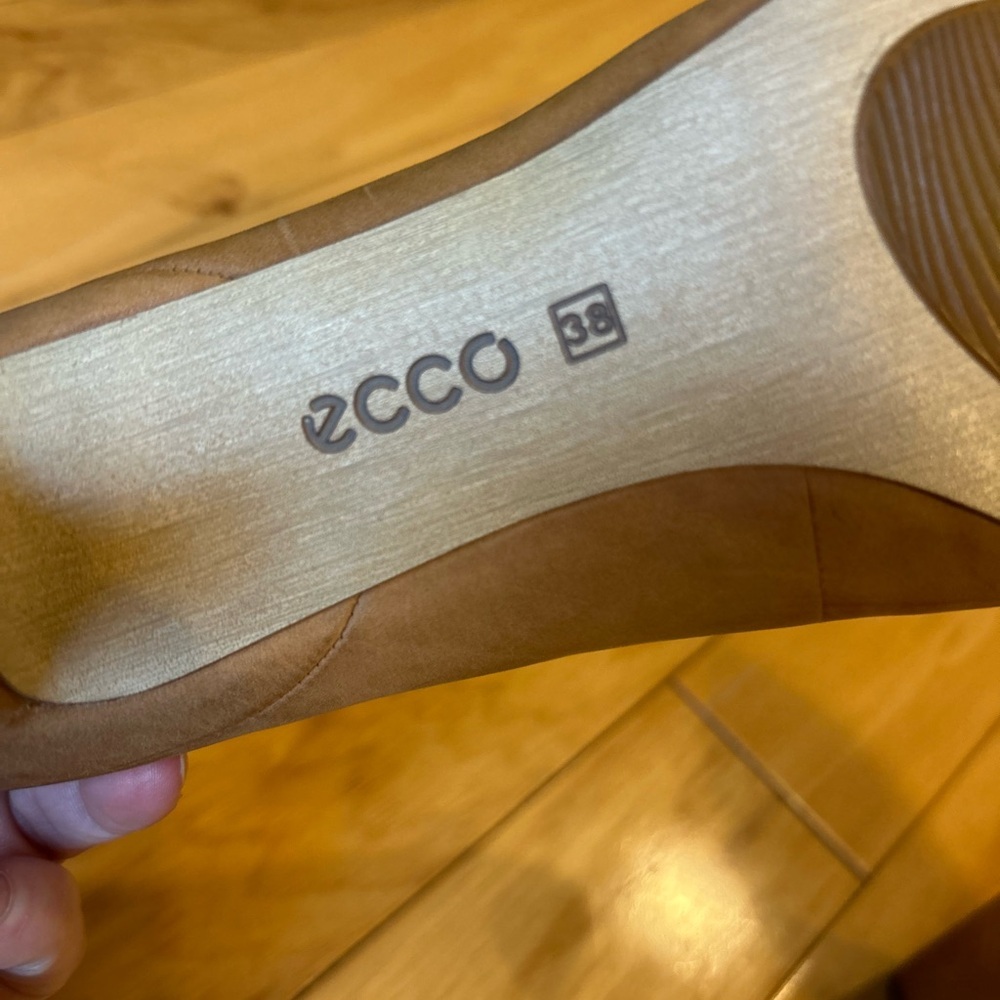 NWOT Ecco Women’s Tan Heels Shoes - Picture 8 of 14